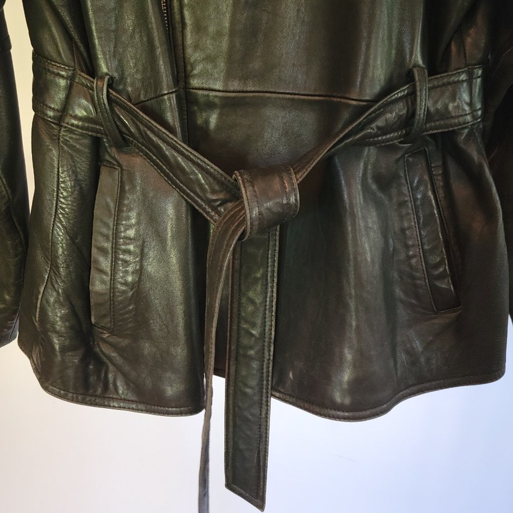 Studio Siena Black Leather Jacket_size Large - Gem